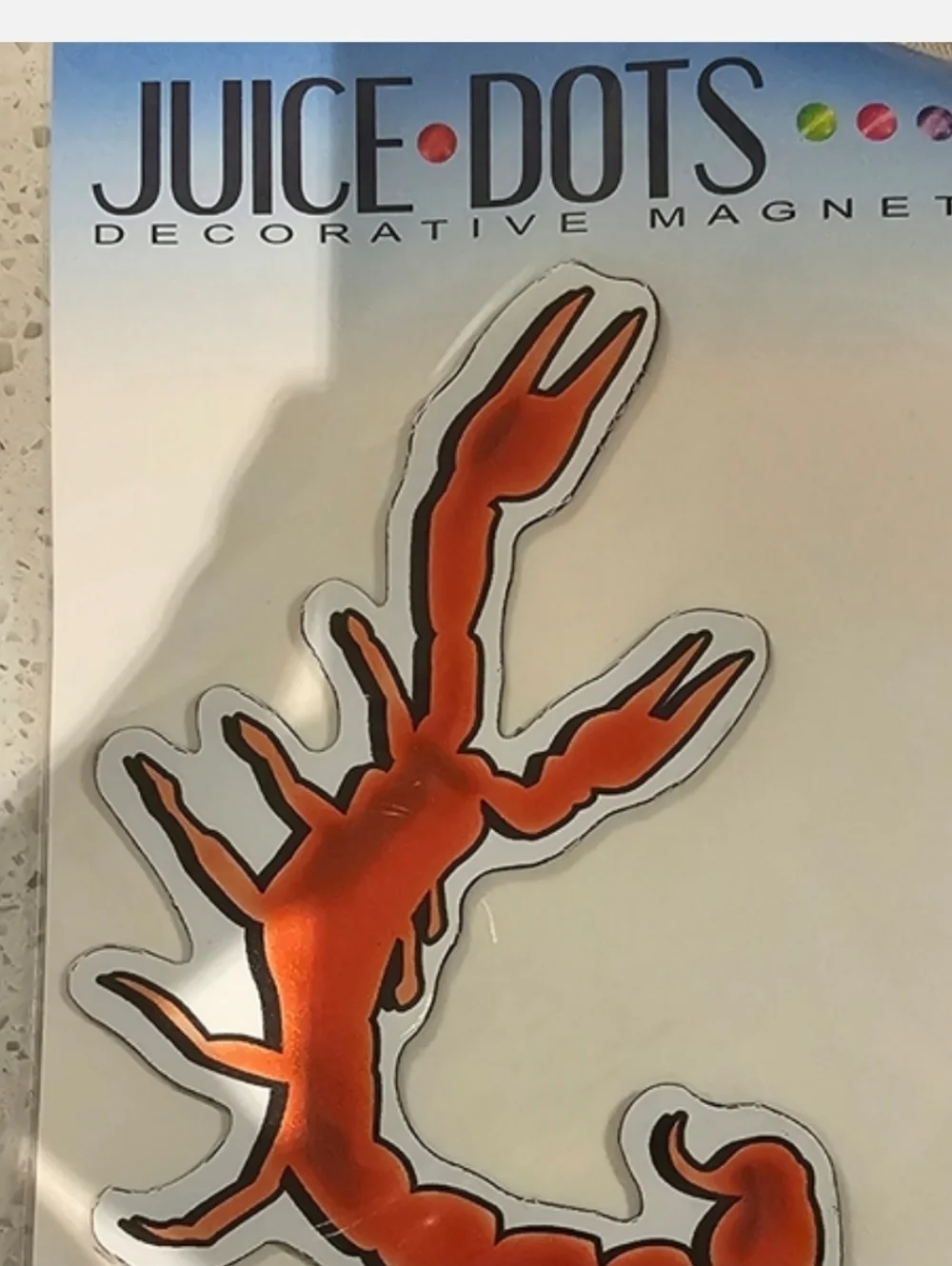 Orange Scorpion Decorative Magnet